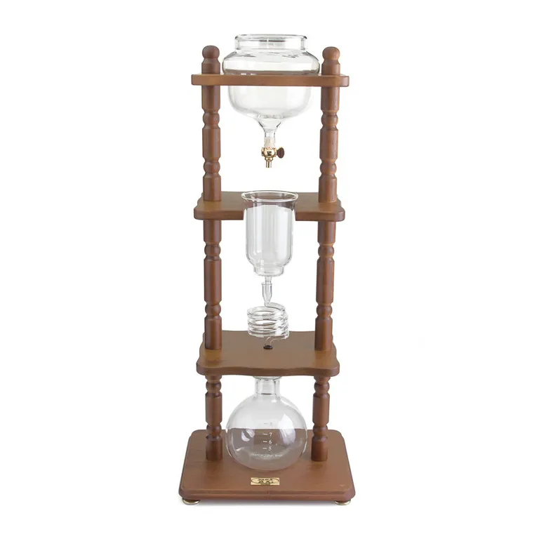 Tháp pha cà phê lạnh Yama Cold Brew Tower 6-8 Cup gỗ tự nhiên.