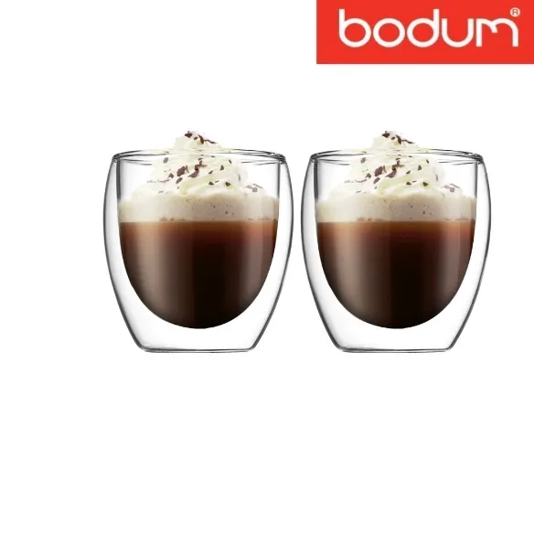 Ly Thuỷ Tinh 2 Vách BODUM PAVINA 2 Pieces - 80ml