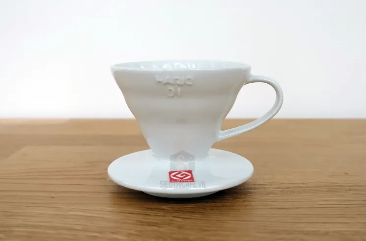 Hario - Phễu pha cà phê Dripper Hario V60 (Trắng) VDC-01W - Japan-2825