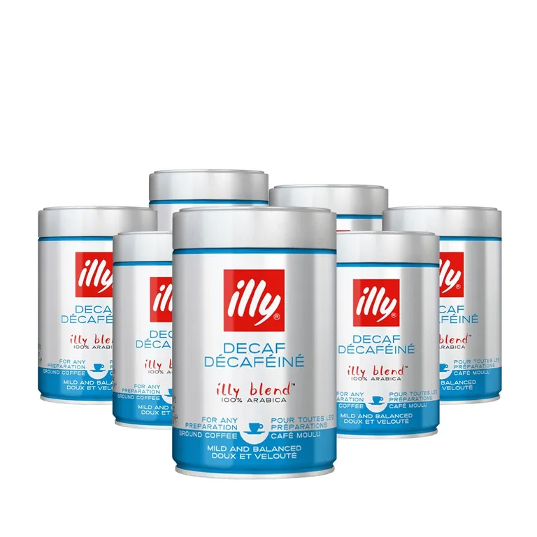 cà phê bột illy decaffeine