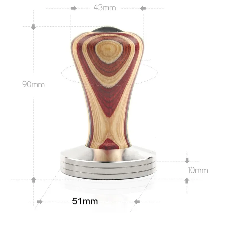 Barcafe-Color-Wood-Shavings-Handle-Powder-Press-Stainless-Steel-Powder-Hammer-Coffee-Appliances-Various-Coffee-Machine (1) - Copy