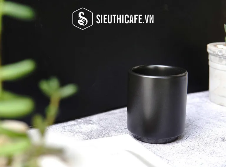 FELLOW MONTY MILK ART CUPS - CORTADO - MATTE BLACK - 4.5 OZ