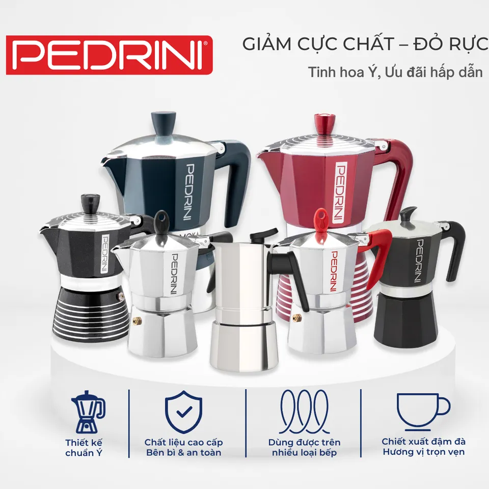 Moka pot Pedrini ưu đãi